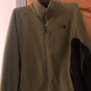 North Face olive green jacket